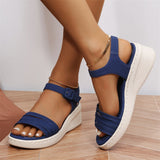 Women's Casual Wedge Heel Thick Sole Stitching Sandals for Walking