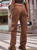 Relaxed Hip Hop Straight Leg Women's Cargo Pants