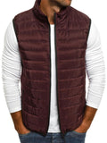 Men's Casual Stand-Collar Quilted Puffer Vest