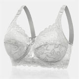 Women's Push Up Comfortable Floral Lace Bras - Cameo