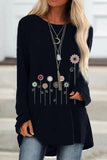 Women's Pretty Long Sleeved Cotton Fashion T-Shirt