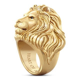 Popular Exaggerated Lion Head Rings For Men