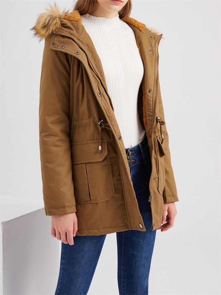 Women's Casual Hooded Thermal Cotton Coats