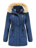 Women's Warm Fashion Winter Coat with Removable Hood
