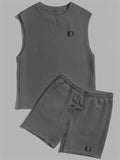 Men's Crew Neck Sleeveless Comfort Sets for Summer