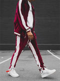 Men's Comfy 2-Piece Zip Up Velvet Tracksuit Sets for Autumn Winter