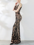 Sequined Mermaid Maxi Long Formal Dresses