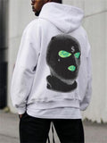 Cozy Thick White Printing Anime Hoodies for Men