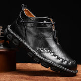 Men's Casual Plus Size Cowhide Martin Boots