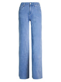 Women's Campus Style Fashion Youth Straight-Leg Denim Jeans