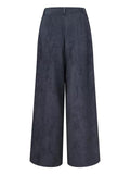 Women's Fashion High-Rise Corduroy Wide Leg Pants