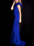 Stunning One Shoulder Ruffle Design Mermaid Maxi Dress for Prom