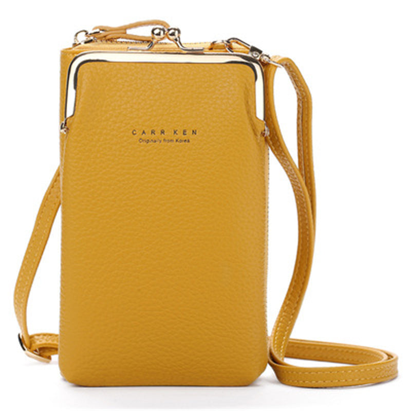 Simple Fashion Style Large-Capacity Solid Color Crossbody Bag