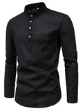 Business Long Sleeve Stand Collar Shirts