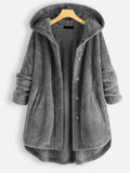 Women's Hooded Oversize Fashion Fleece Coats