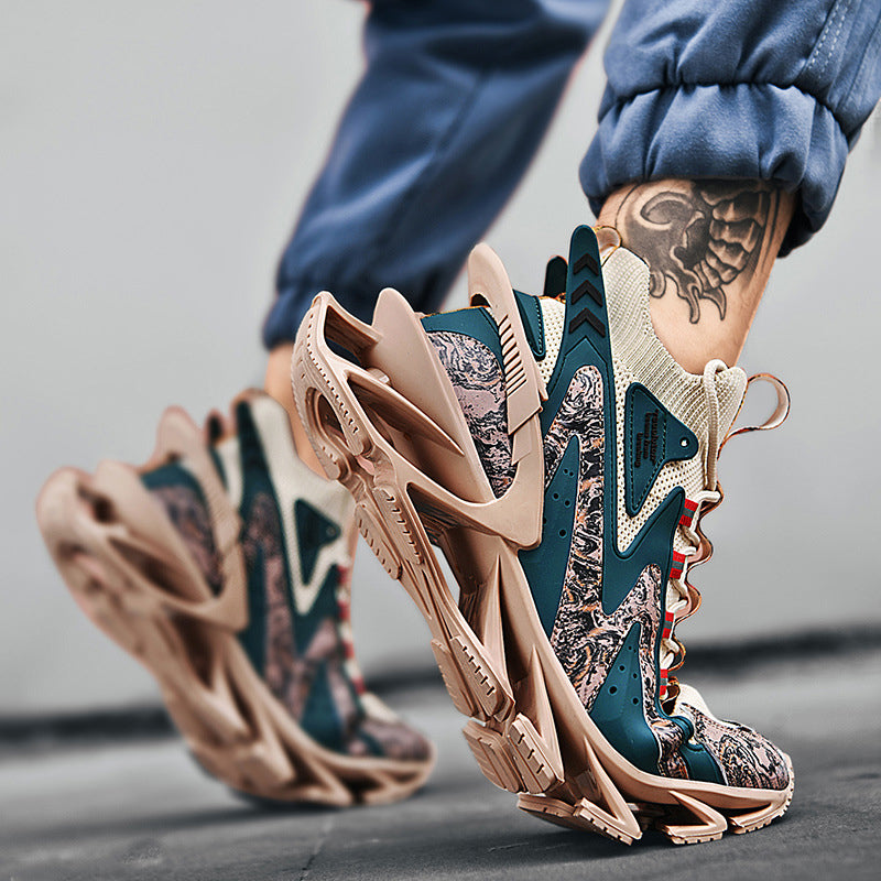 Men's Trendy Jogging  Heightening Thick-soled Sneaker