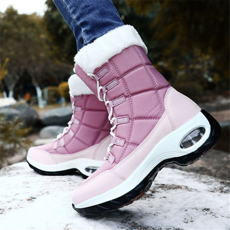 Winter Casual Fashion Thermal Windproof Mid-Calf Snow Boots For Women