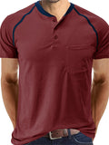 Fashionable Classic Daily Wear Men's Henley Shirts