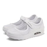 Rocker Bottom Velcro Mesh Flat Shoes