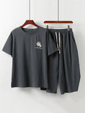 Men's Short Sleeve Linen Sets