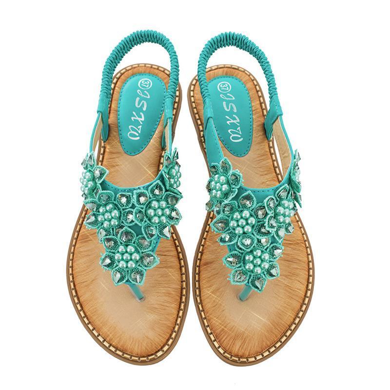 Women's Cute Boho Flip Flop Beach Sandals for Summer