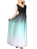 Gorgeous Chiffon Gradient Ombre Long Evening Prom Gown for Evening