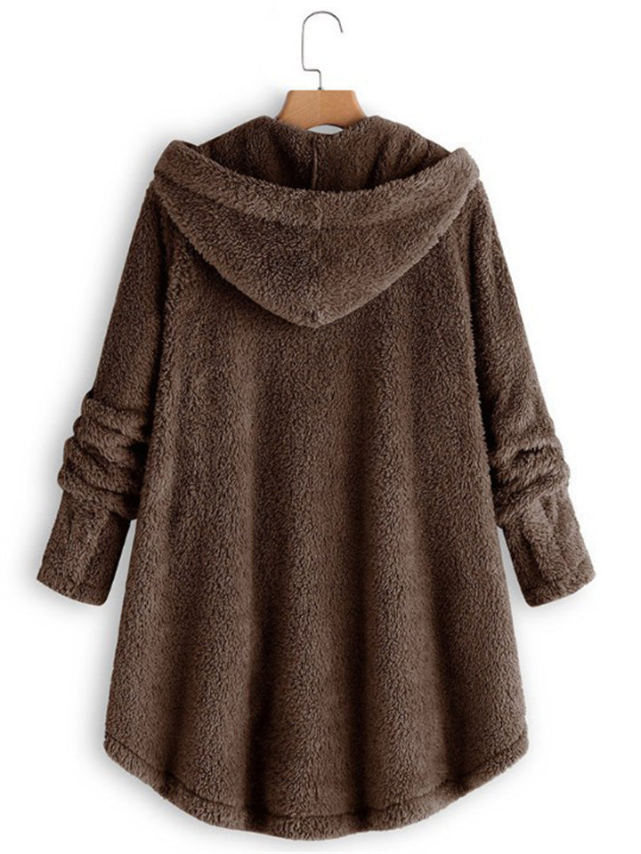 Winter Hooded Fleece Plus Size Extra Loose Women Coat