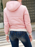 New Winter Keep Warm Hooded Solid Women Zipper Cotton Coats