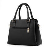 Textured Style Gold-Tone Hardware Dual Top Handled Spacious Interior Adjustable Strap Tote Bag