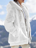 Warm Fluffy Long Sleeve Zipper Hoodies
