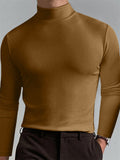 Men's Casual High Collar Elastic Comfort Base Shirts