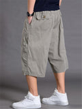 Mens Loose Stitching Pure Color Sweatpants