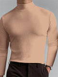 Men's Casual High Collar Elastic Comfort Base Shirts