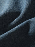 Men's Classic Straight Leg Mid Waist Cozy Office Blue Jeans