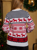Winter Warm Round Neck Christmas Sweaters for Women