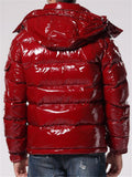 Men's Bubble Coat With Pockets Casual Simple Style Thermal Hooded Coat