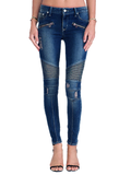 Stylish Slim Dark Blue Denim Pants