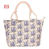 Casual Canvas Print Handbags