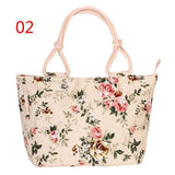 Casual Canvas Print Handbags