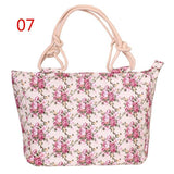 Casual Canvas Print Handbags