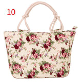 Casual Canvas Print Handbags