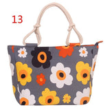 Casual Canvas Print Handbags