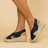 Women's Plus Size Summer Wedge Sandals