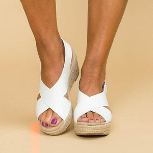 Women's Plus Size Summer Wedge Sandals