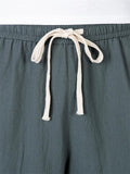 Men's Simple Casual Plus Size Linen Cropped Pants