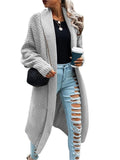 Women’s Casual Long Sleeve Sweater Loose Open Front  Coat
