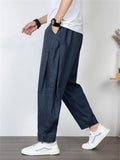 Casual Straight Leg Comfortable Linen Business Ultra-Thin Pants