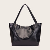 Women's New Solid Burnished Leather Pockets Handbags