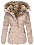 Women's Winter Ultra Warm Fur Thicken Coat With Hood