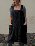 Women's Comfort Relaxed Cotton Linen Home Wear Dress